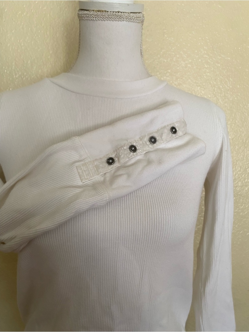 Sundance White Thermal Long Sleeve Shirt - Picture 4 of 5